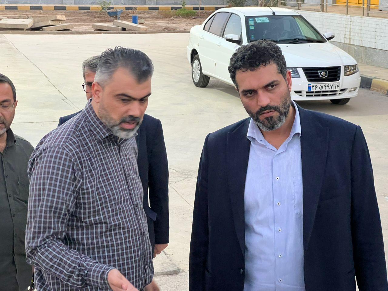 بازدید فرماندار اهواز از ایستگاه پمپاژ فاضلاب ملی‌راه2